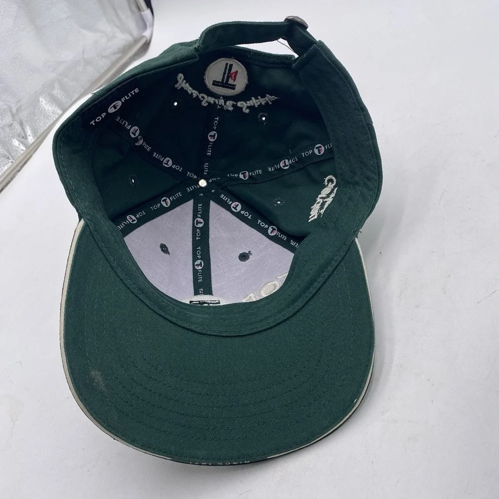 Top Flight Golf TourHat Green Strapback Adjustable Cleaned VGC